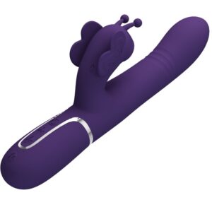 High Tech-Rabbit Vibrator Multifuncțional 4 în 1 Butterfly - imagine 4