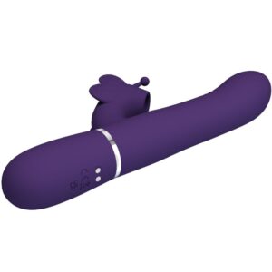 High Tech-Rabbit Vibrator Multifuncțional 4 în 1 Butterfly - imagine 3