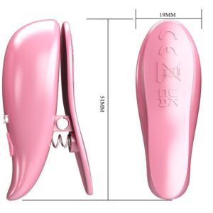 Fun Toys-Leaf Cleme Vibratoare pentru Sfârcuri, Roz-ABS, 10 Trepte 11 Fun Toys-Leaf Cleme Vibratoare pentru Sfârcuri, Roz-ABS, 10 Trepte - imagine 3