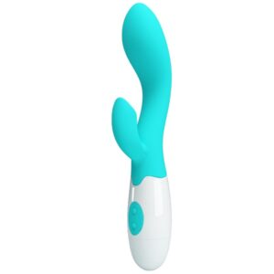 High Tech-Brighty G-spot Vibrator Aqua Green-Silicon, 12 Trepte - imagine 1