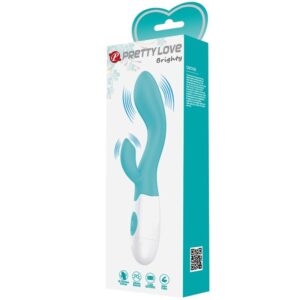 High Tech-Brighty G-spot Vibrator Aqua Green-Silicon, 12 Trepte - imagine 6