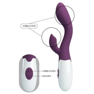 High Tech-Brighty Vibrator G-spot Purple-Silicon, 12 Trepte 20 High Tech-Brighty Vibrator G-spot Purple-Silicon, 12 Trepte - imagine 10