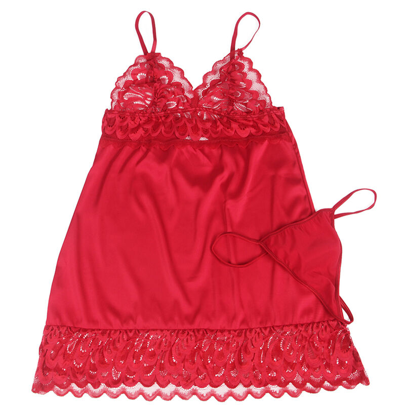 Subblime-Satin Babydoll cu Dantelă Roșie/, S/M/L/XL 5 Subblime-Satin Babydoll cu Dantelă Roșie/, S/M/L/XL · Lenjerie Sexy Femei (imaginea 5)