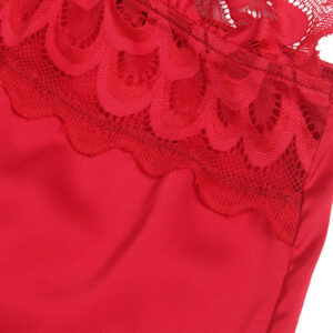 Subblime-Satin Babydoll cu Dantelă Roșie/, S/M/L/XL - imagine 3