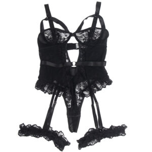 Subblime-Teddy cu Liga, Detalii din Dantelă și Benzi, Negru/ 15 Subblime-Teddy cu Liga, Detalii din Dantelă și Benzi, Negru/ · Lenjerie Sexy Femei (imaginea 6)