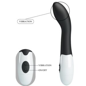 High Tech-Bishop Vibrator G-spot 30 Moduri Negru-Silicon, 12 - imagine 8