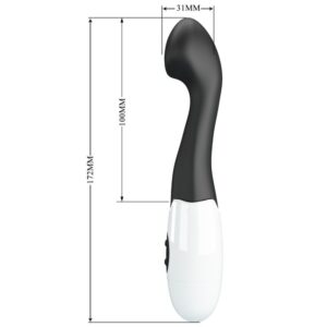 High Tech-Charles G-spot Vibrator 30 Moduri Negru-Silicon, 12 - imagine 6