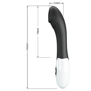 High Tech-Elemental G-spot Vibrator 30 Moduri Negru-Silicon, 12 - imagine 10