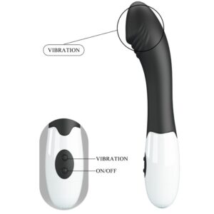 High Tech-Elemental G-spot Vibrator 30 Moduri Negru-Silicon, 12 - imagine 9