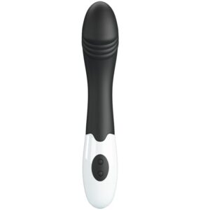 High Tech-Elemental G-spot Vibrator 30 Moduri Negru-Silicon, 12 - imagine 6