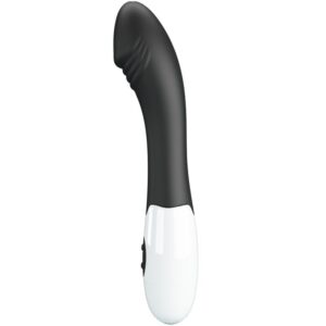 High Tech-Elemental G-spot Vibrator 30 Moduri Negru-Silicon, 12 - imagine 4