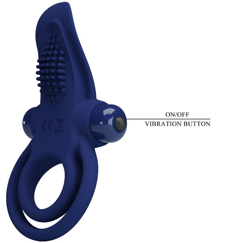 For Him-Bronson Inel Penian Dublu cu Vibrație, Albastru-Silicon 2 img 180236 12ab09bcb348a83e9a2d934d9b970b90 1