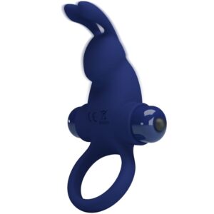 For Him-Inel Rabbit Jiro cu Vibrații, Albastru-Silicon, 10 Trepte 18 For Him-Inel Rabbit Jiro cu Vibrații, Albastru-Silicon, 10 Trepte - imagine 9