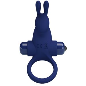 For Him-Inel Rabbit Jiro cu Vibrații, Albastru-Silicon, 10 Trepte 14 For Him-Inel Rabbit Jiro cu Vibrații, Albastru-Silicon, 10 Trepte - imagine 5