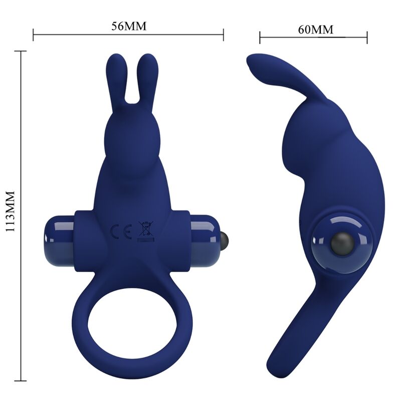 For Him-Inel Rabbit Jiro cu Vibrații, Albastru-Silicon, 10 Trepte 4 img 180262 06192ab91fc596e9efdcb6490183e771 1