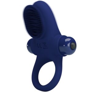 For Him-Palle Ring cu Vibrație Albastru-Silicon, 10 Trepte 18 For Him-Palle Ring cu Vibrație Albastru-Silicon, 10 Trepte - imagine 9