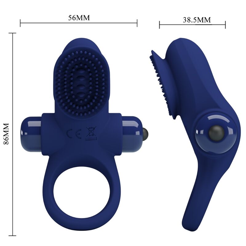 For Him-Palle Ring cu Vibrație Albastru-Silicon, 10 Trepte 7 img 180276 33cb2d2fb2553e06bd7a27f81a10b13a 1