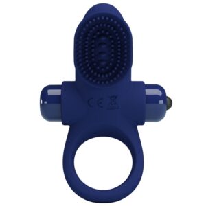 For Him-Palle Ring cu Vibrație Albastru-Silicon, 10 Trepte 12 For Him-Palle Ring cu Vibrație Albastru-Silicon, 10 Trepte - imagine 3