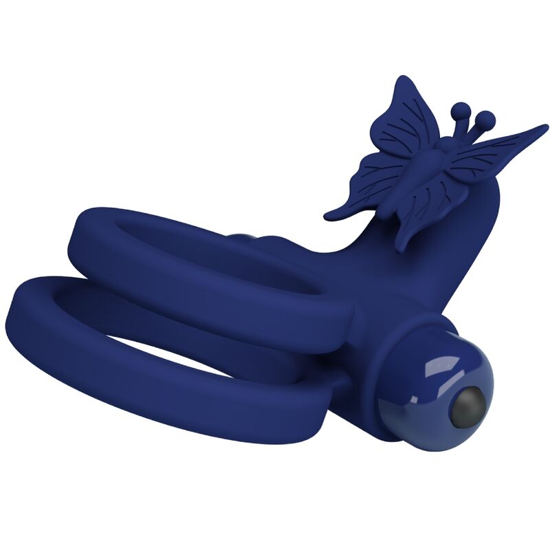 For Him-Jamele Double Ring cu Vibrații și Stimulator Fluture 9 img 180337 1370f2411278e9483687e9b304ee67aa 1