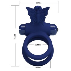 For Him-Jamele Double Ring cu Vibrații și Stimulator Fluture 17 For Him-Jamele Double Ring cu Vibrații și Stimulator Fluture - imagine 7