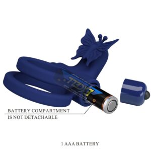 For Him-Jamele Double Ring cu Vibrații și Stimulator Fluture 16 For Him-Jamele Double Ring cu Vibrații și Stimulator Fluture - imagine 6