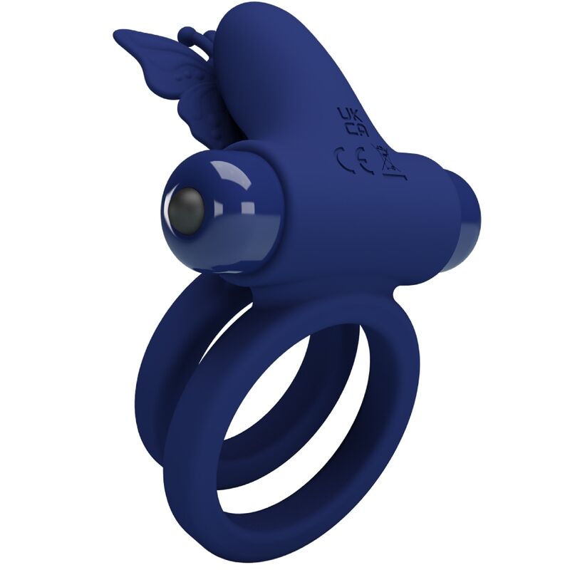 For Him-Jamele Double Ring cu Vibrații și Stimulator Fluture 4 img 180342 28854239e8468f33b4baeb3bed1a5110 1