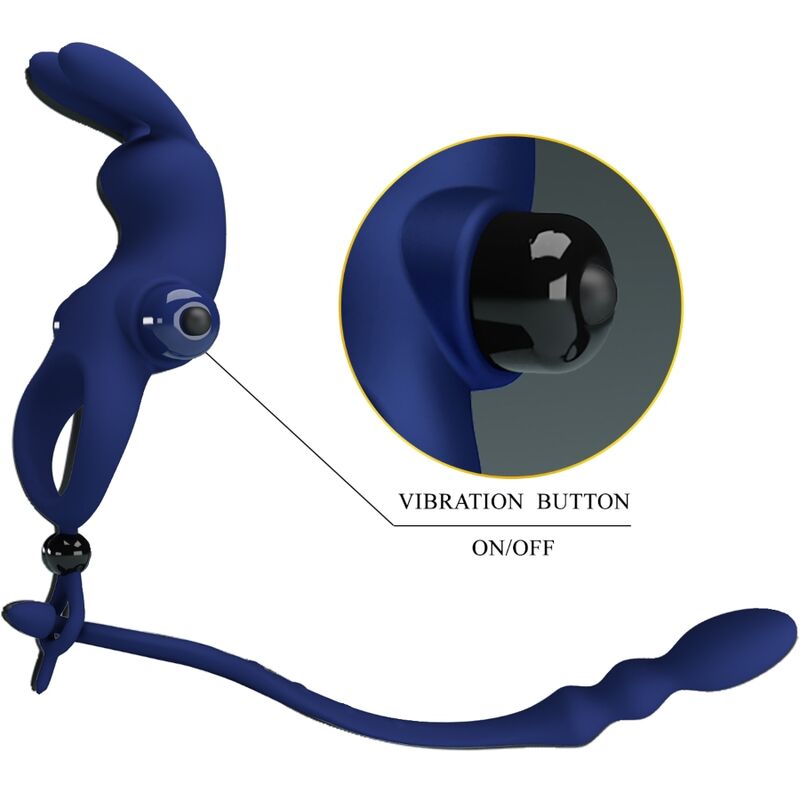 For Him-Pretty Love Inel Vibrator Rabbit cu Plug 10 img 180390 aa56d31d2d2ba21979bb0977fa753885 1