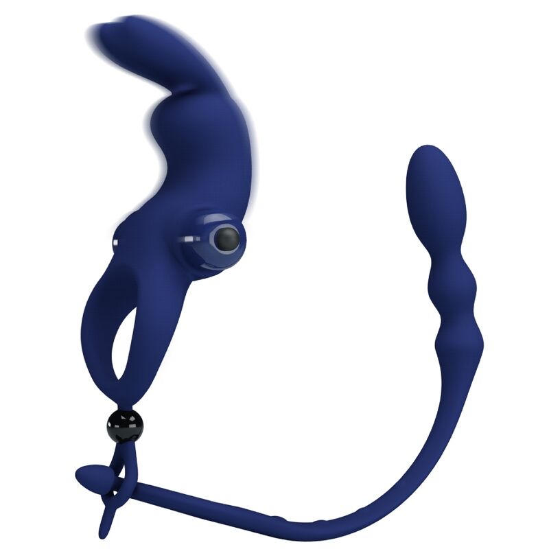For Him-Pretty Love Inel Vibrator Rabbit cu Plug 7 img 180394 4cbf1136b083adba21d96388b777a233 1