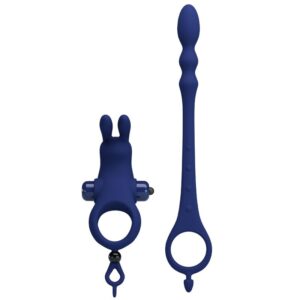 For Him-Pretty Love Inel Vibrator Rabbit cu Plug 13 For Him-Pretty Love Inel Vibrator Rabbit cu Plug - imagine 3