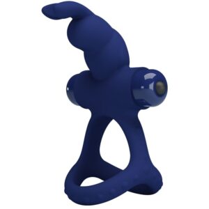 For Him-Luchito Inel Vibrant Dublu Rabbit Albastru-Silicon, 10 16 For Him-Luchito Inel Vibrant Dublu Rabbit Albastru-Silicon, 10 - imagine 6