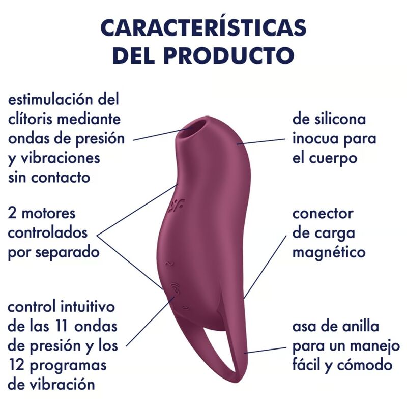 Satisfyer-Pocket Pro 1 Stimulator Clitoridian Garnet-Silicon, 12 5 img 180769 73a24057a6f461fcb4808f782c95137f 1