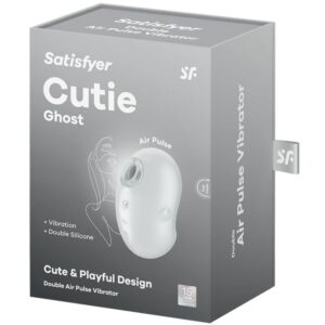 Satisfyer Layons-Cutie Ghost Lay-on Vibrator Alb-Silicon, 12 9 Satisfyer Layons-Cutie Ghost Lay-on Vibrator Alb-Silicon, 12 - imagine 4