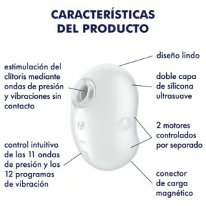 Satisfyer Layons-Cutie Ghost Lay-on Vibrator Alb-Silicon, 12 8 Satisfyer Layons-Cutie Ghost Lay-on Vibrator Alb-Silicon, 12 - imagine 3