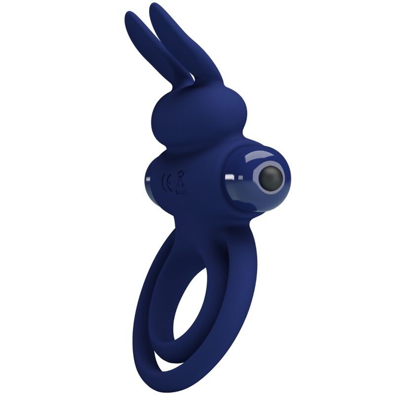 For Him-Darey Inel Vibrant Dublu Iepuraș, Albastru-Silicon, 10 8 img 181363 ff4e85488072087e91d829282982040b 1