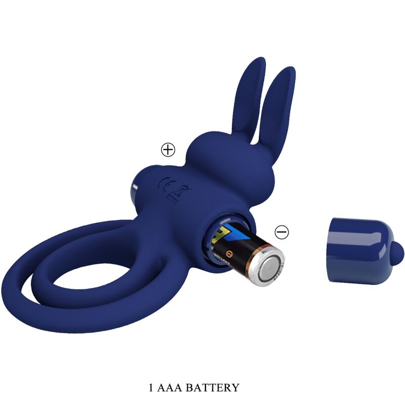 For Him-Darey Inel Vibrant Dublu Iepuraș, Albastru-Silicon, 10 5 img 181366 28c24503246e8e41621f987502524654 1