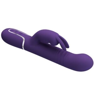 High Tech-Coale Rabbit Vibrator 4 in 1 Purple-Silicon, 7 Trepte - imagine 4