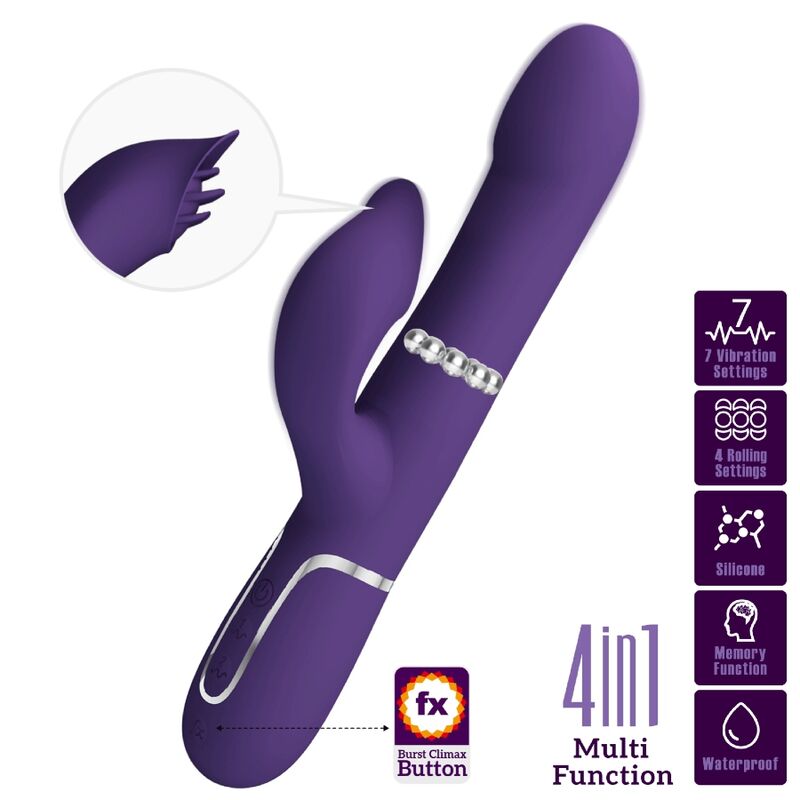 High Tech-Zalin Rabbit Vibrator Pearls 4 în 1 Mov-Silicon, 7 9 img 181814 6a0158d712049ae07fddbaf27de98e17 1