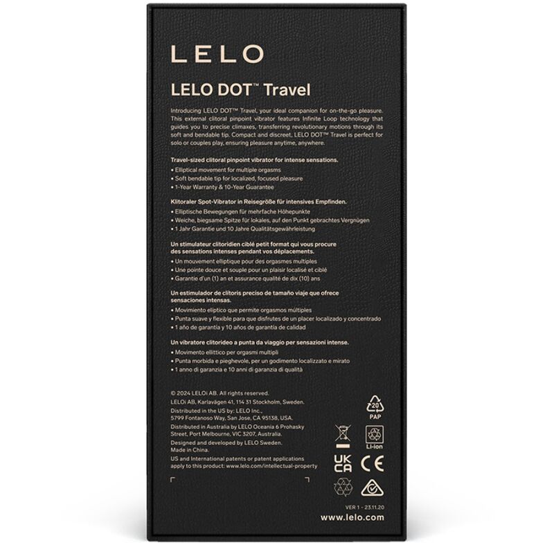 Lelo-Dot Travel Stimulator Clitoridian Violet-Silicon, 7 Trepte 4 img 181937 d6d8e552e42c3185a99720bb40b10b03 1
