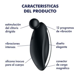 Satisfyer Vibrator-Spot on 2 Vibrator Lay-on Negru-Silicon, 12 9 Satisfyer Vibrator-Spot on 2 Vibrator Lay-on Negru-Silicon, 12 - imagine 4