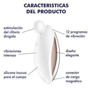 Satisfyer Vibrator-Spot on 2 Lay-on Vibrator White-Silicon, 12 9 Satisfyer Vibrator-Spot on 2 Lay-on Vibrator White-Silicon, 12 - imagine 4