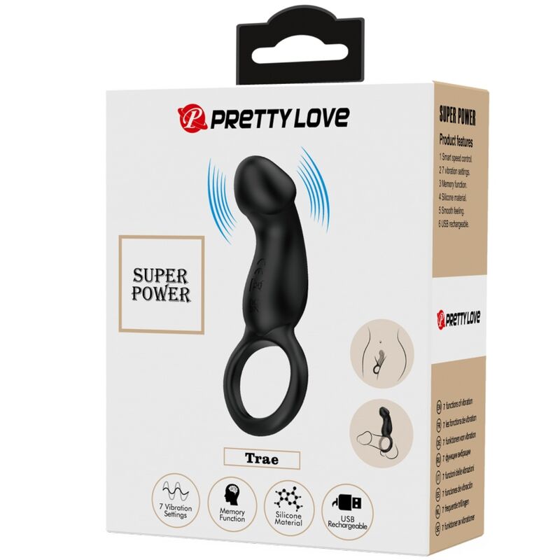 For Him-Trae Inel Vibrator Negru cu Stimulator-Silicon, 7 Trepte 6 img 182351 175955e536b444a9e21040516ffbc280 1