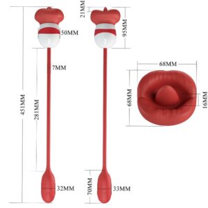 Fun Toys-Aliyah Masturbator Bucal Roșu-Silicon, 5 Trepte 11 Fun Toys-Aliyah Masturbator Bucal Roșu-Silicon, 5 Trepte - imagine 5