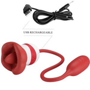 Fun Toys-Aliyah Masturbator Bucal Roșu-Silicon, 5 Trepte 9 Fun Toys-Aliyah Masturbator Bucal Roșu-Silicon, 5 Trepte - imagine 3