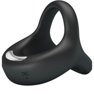 For Him-Elliott Inel Vibrator Negru-Silicon, 10 Trepte - imagine 5
