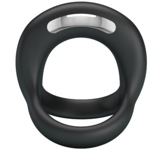 For Him-Elliott Inel Vibrator Negru-Silicon, 10 Trepte - imagine 3