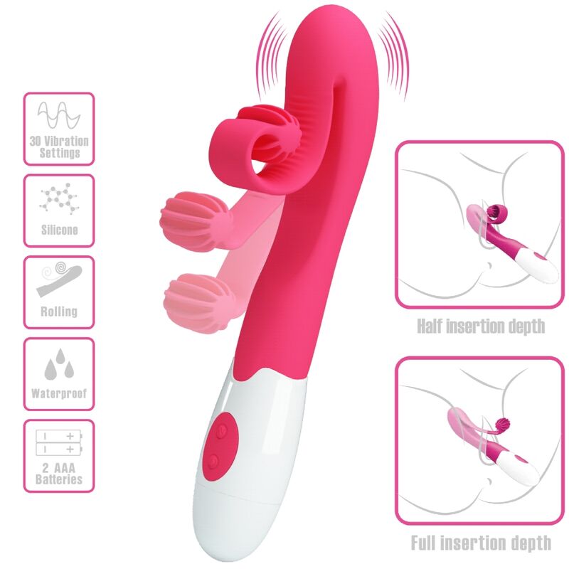 Romance-Roz Vibrator și Stimulator 30 Viteze-Silicon, 12 Trepte 9 img 182630 239765c93be70bb59d931064fb3f6bca 1