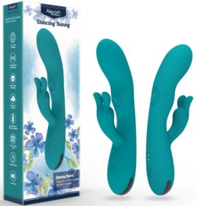 Armony-Dancing Bunny Vibrator Rabbit 10 Viteze Verde-Silicon, 10 - imagine 4