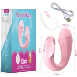 Armony-Freshfun Cici Strap-on Vibrator cu Telecomandă - imagine 3