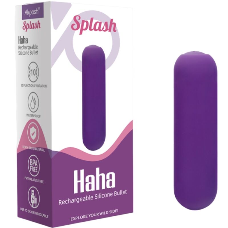 Armony-Splash Haha Vibrator Bullet din Silicon 10 Vibrații 75 X 3 img 183094 f99aff106ff618f1e0ee7b0550818797 1