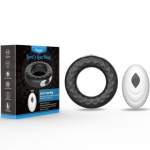 Armony-Lord's Love Inel Vibrator cu Telecomandă, Negru-Silicon - imagine 5
